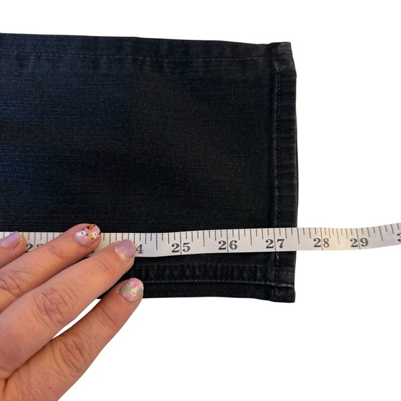 Mother Jeans Womens 25 Black Mid Rise Dazzler Ankle Not Guilty Straight Leg USA - Picture 10 of 13